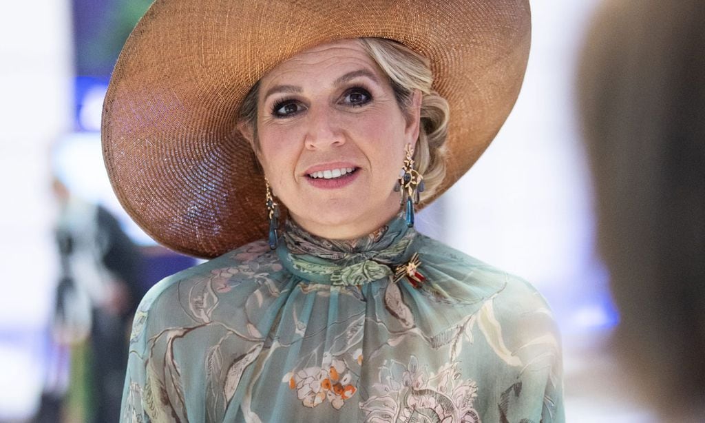 Máxima tampoco olvida en Alemania el estilo que le 'coronó' como reina
