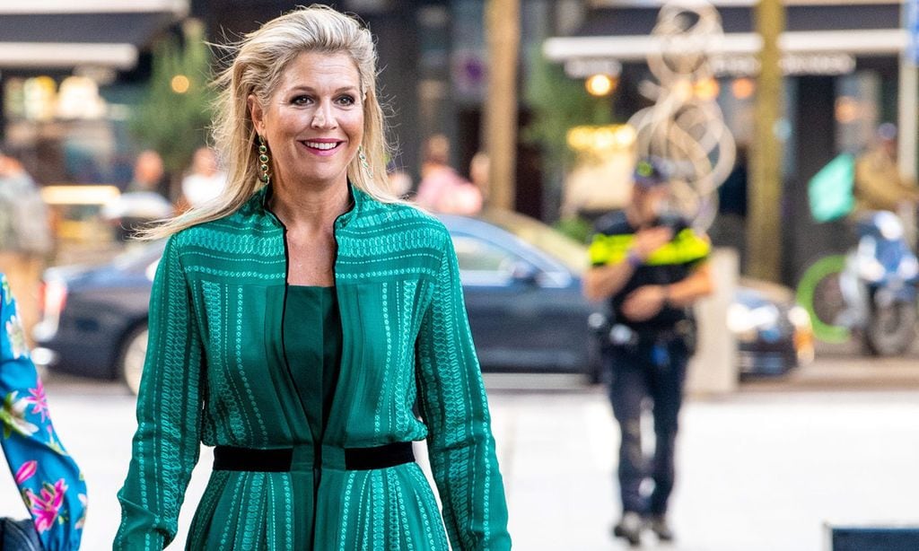 Máxima de Holanda inaugura el curso con un vestido de diosa griega
