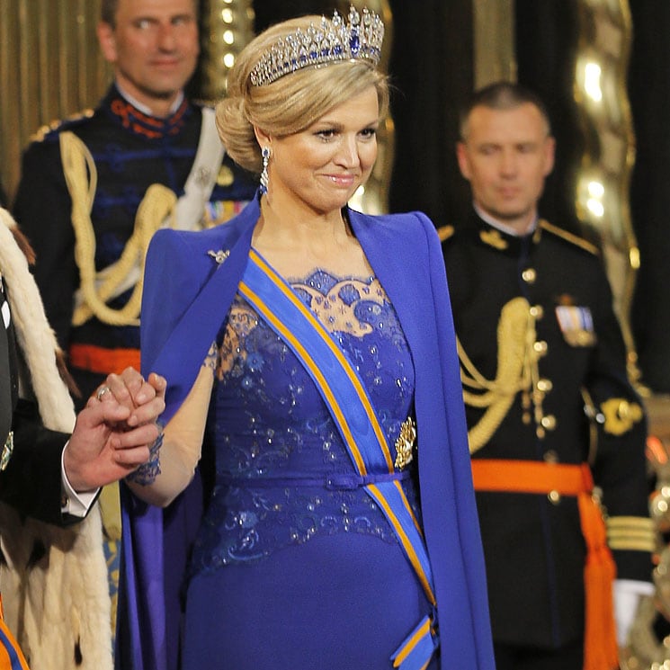 Se cumplen 9 años del primer look de Máxima como reina (y con varias 'royals' como invitadas)