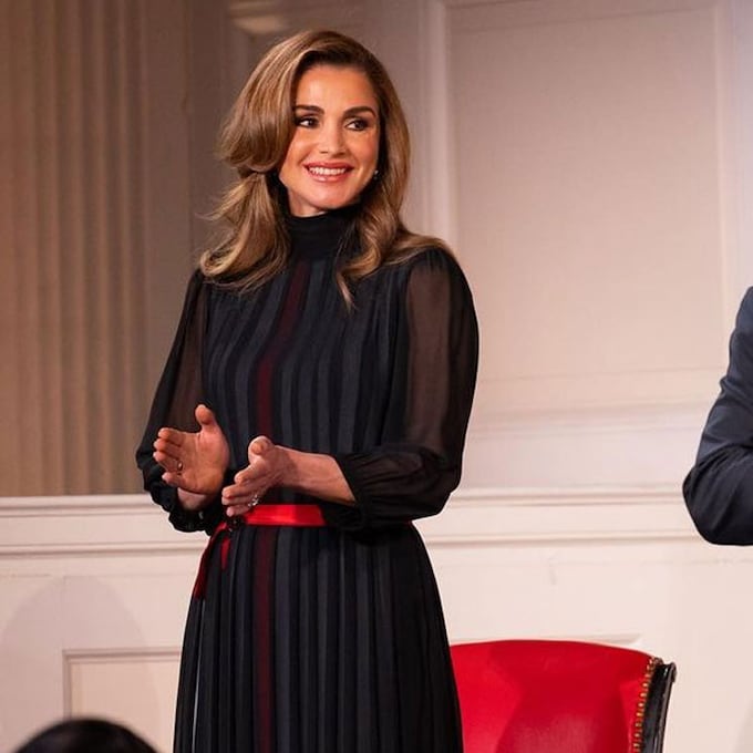 El vestido de gala cinético con el que Rania de Jordania sorprende en Nueva York