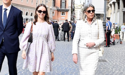Carolina de Mónaco y su hija Alejandra de Hannover se van de boda con los mismos zapatos