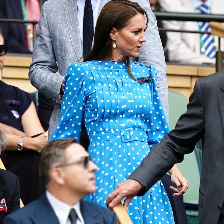 Kate Middleton recupera la confianza en el estampado de lunares para ir a Wimbledon