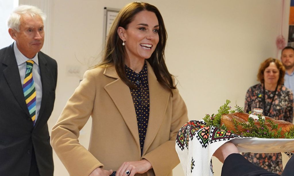 Kate Middleton manda un mensaje a Ucrania con su nuevo vestido de lunares