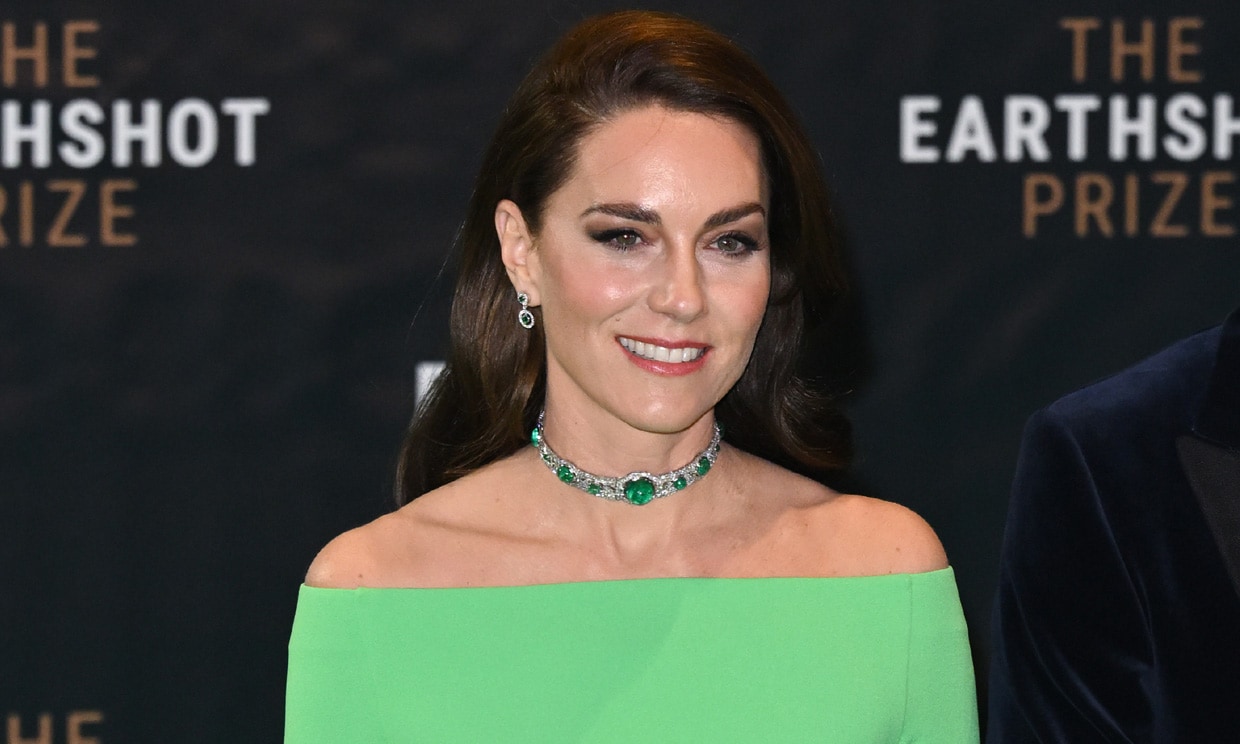 Kate Middleton impacta con las joyas de Diana de Gales y un espectacular traje verde en su viaje a Boston