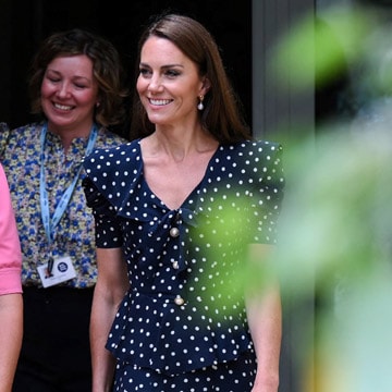 Kate Middleton finalmente rescata su vestido p plum de lunares con