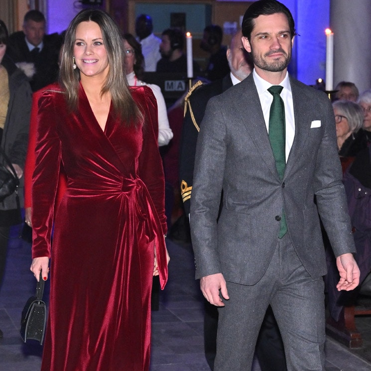 Sofia y Victoria de Suecia confirman el idilio de las 'royals' con el terciopelo en las fiestas de diciembre