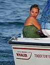 Kate Moss, de vacaciones en Saint-Tropez un mes después de su boda con Jamie Hince
