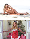 Las dos caras de Candice Swanepoel: ‘Sexy’ modelo en bikini y espontánea ‘Mamá Noel’ cantando villancicos