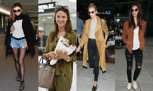 Modelos 'off-duty'... y sus mejores estilismos en el aeropuerto