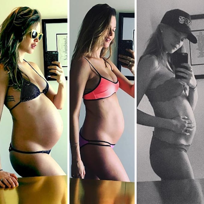 Behati Prinsloo, la evolución de su embarazo 'selfie a selfie' (y en bikini)