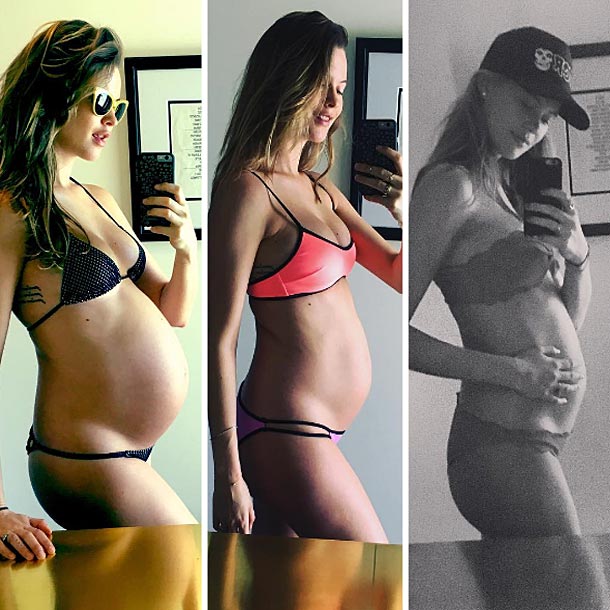 Behati Prinsloo, la evolución de su embarazo 'selfie a selfie' (y en bikini)