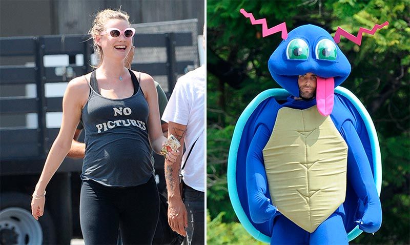 Behati Prinsloo y Adam Levine, ¡premio para los (futuros) papás más divertidos!