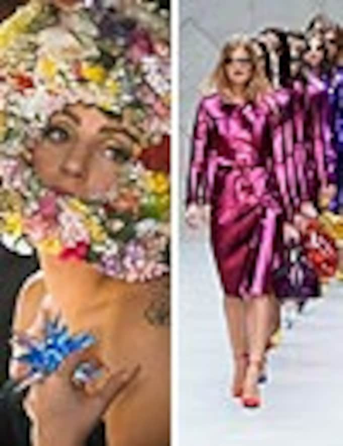 Momentos estelares en la ‘London Fashion Week’: Lady Gaga desfila para Philip Treacy y explosión de color de Burberry Prorsum