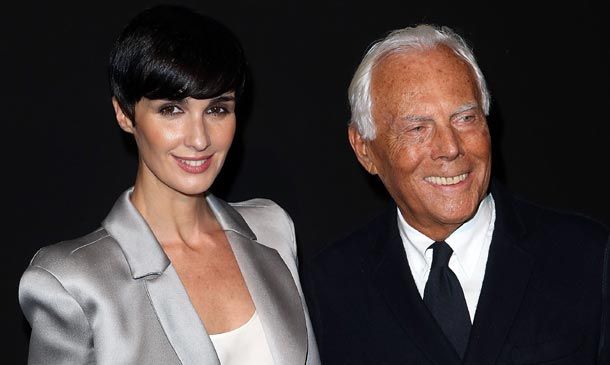 Giorgio Armani, rodeado de amigos para celebrar sus 10 años en la Alta Costura parisina