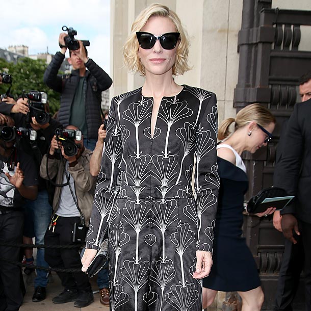 Y Cate Blanchett llegó a París: ¡Aplausos a la versión más clásica de Giorgio Armani Privé!