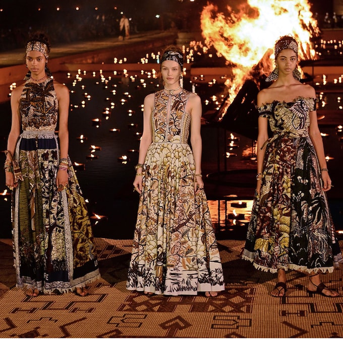 La inspiración africana transforma el 'New look' parisino en la colección Crucero 2020 de Dior