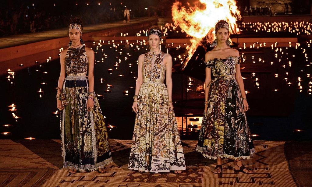 La inspiración africana transforma el 'New look' parisino en la colección Crucero 2020 de Dior