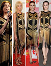 Los favoritos de las 'celebrities': Florence Welch, Anja Rubik, Raquel Sánchez Silva y Evan Rachel Wood se visten de oro