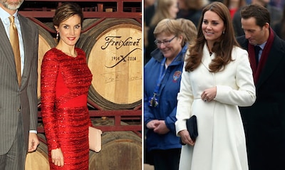 El rojo pasión de doña Letizia y el blanco radiante de la Duquesa de Cambridge
