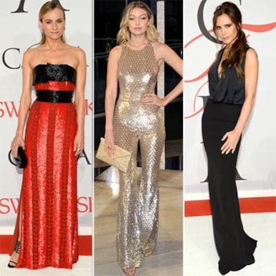Transparencias, 'red passion', estampados 'arty'... ¿Cómo han vestido las invitadas a los ‘Oscar de la moda’ 2015?