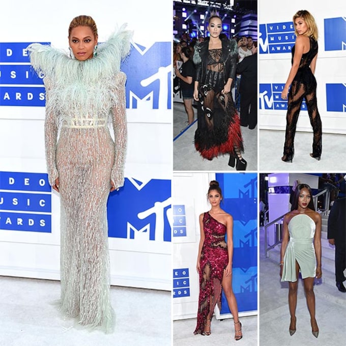 MTV Video Music Awards: vestidos joya, transparencias y plumas, ¡así ha sido su alfombra roja!