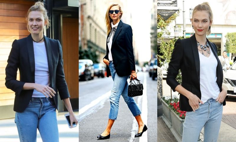 De uniforme como Karlie Kloss: 1 'blazer, 5 'looks'