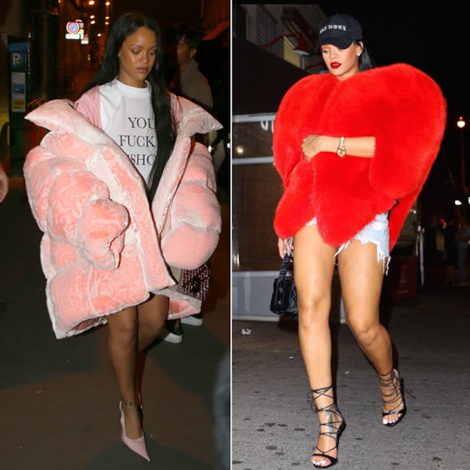 ¿Excéntrica o 'trendy'? Así es la (extensísima) colección de abrigos de Rihanna