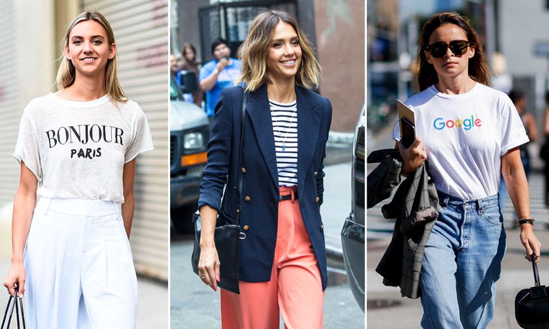 ¡Adiós camisas! Estas son las 7 camisetas que sí puedes llevar a la oficina