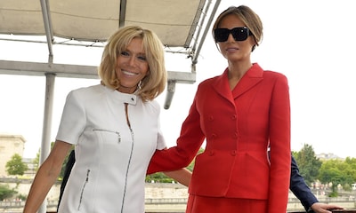 Melania Trump, Brigitte Macron y el mensaje oculto de los vestidos de las primeras damas
