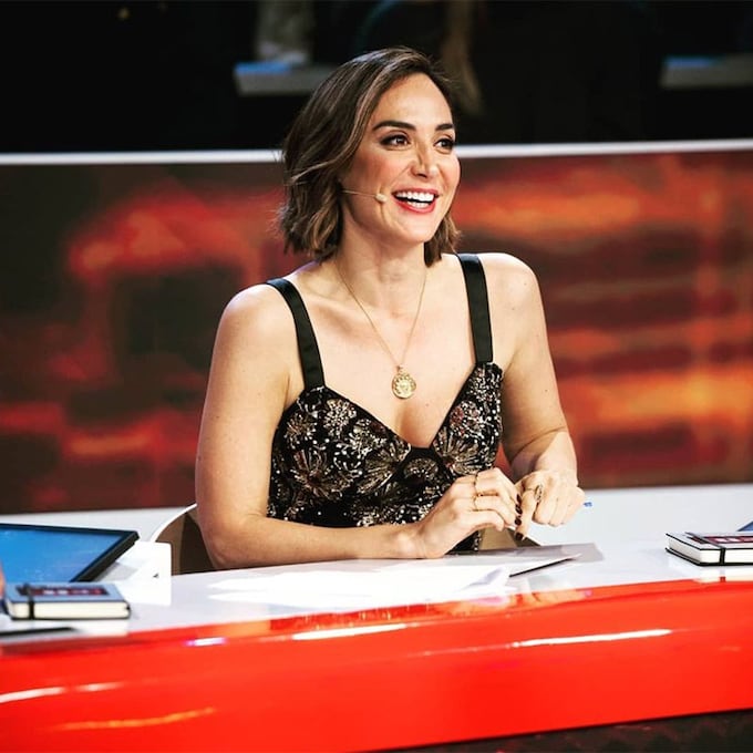Tamara Falcó presenta en televisión su alternativa al vestido: un 'bustier' joya de Zara