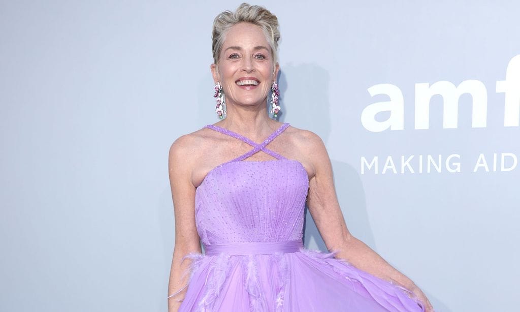 El encuentro de Sharon Stone y Naty Abascal en Cannes: dos iconos con vestidazos de lentejuelas