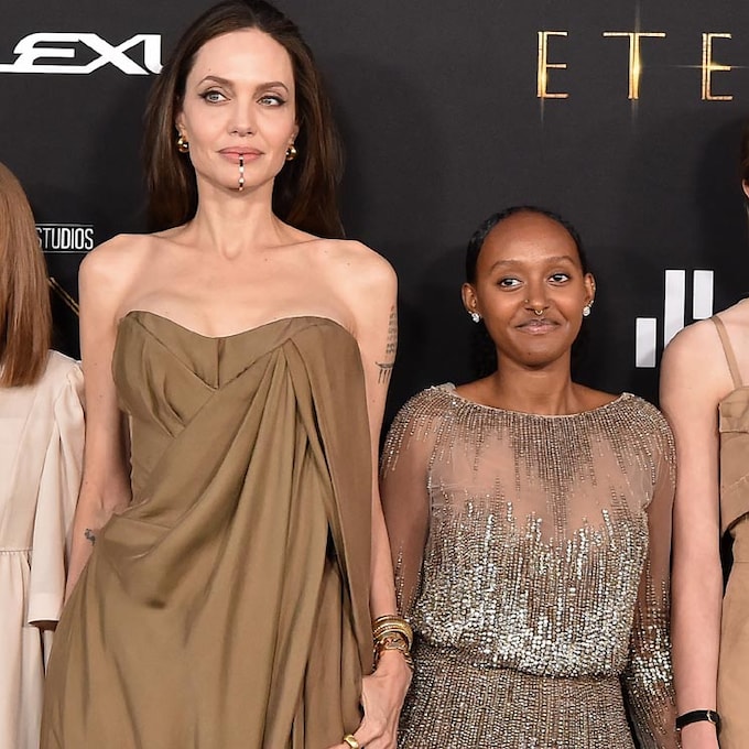 Angelina Jolie le presta a su hija Zahara el vestidazo viral que llevó en los Oscar hace 7 años