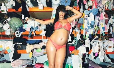 Rihanna hace viral su posado con lencería en la recta final de su embarazo