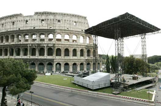 Paul McCartney, el primer músico en tocar dentro del Coliseum de Roma