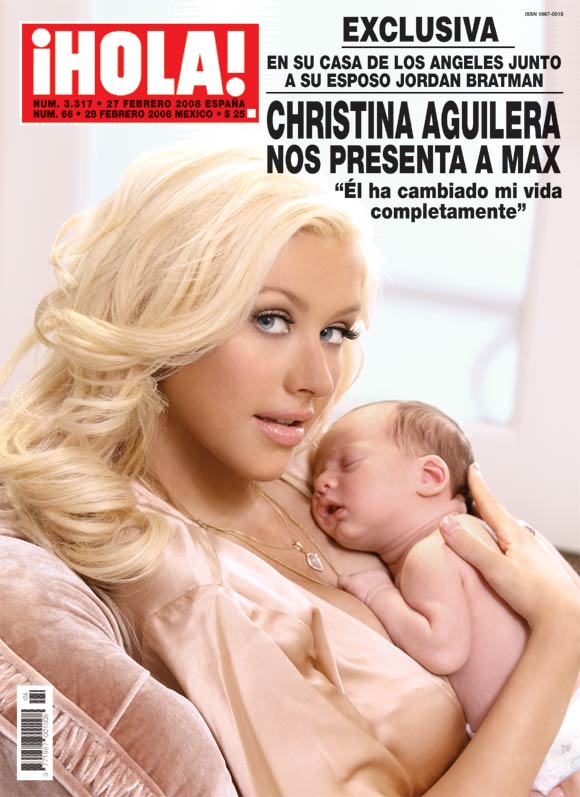 La revista ¡Hola! les ofrece en exclusiva las primeras fotos del hijo de Christina Aguilera, Max Liron