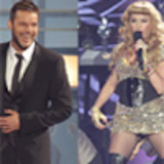 Ricky Martin reaparece y Paulina Rubio muestra su nuevo 'look' en los Billboard Latinos 2010