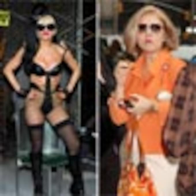 La noche y el día del estilismo: la madre de Lady Gaga la arropa en el lanzamiento de su disco 'Born this way'