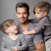 Una instantánea en familia, así celebra Ricky Martin su día del padre