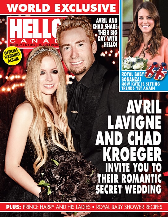 Exclusiva mundial: Avril Lavigne y Chad Kroeger se casan