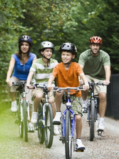 Un paseo en bicicleta para toda la familia