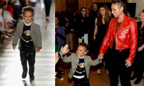 Egypt, el hijo de tres años de Alicia Keys, debuta en el desfile infantil de Ralph Lauren