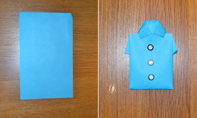 Manualidades fáciles: Enseña a tus hijos a hacer una camisa de papel