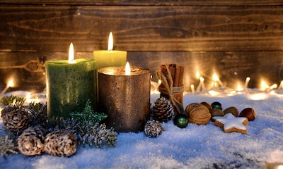 Prepara con tus hijos estos centros de mesa con velas para una cena de Navidad inolvidable