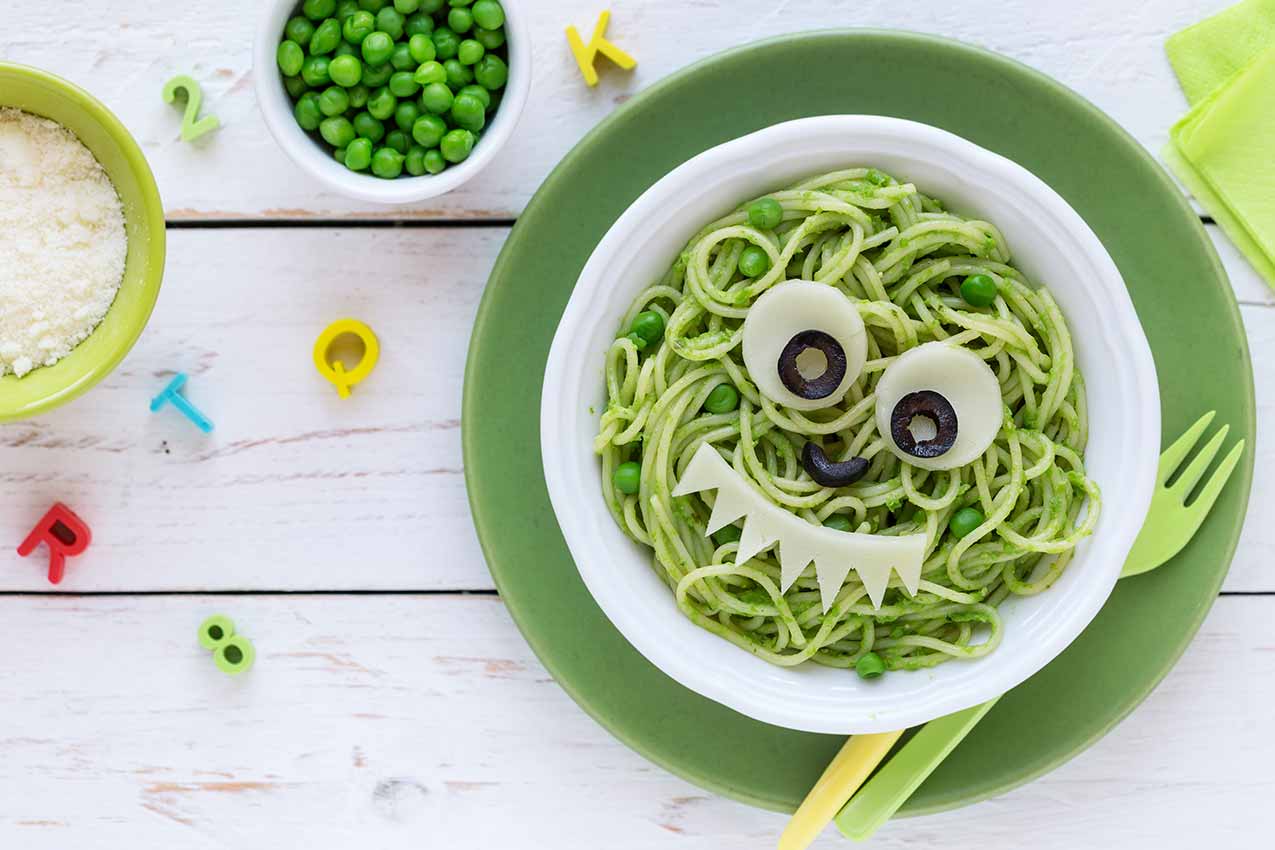Comida vegetariana para niños