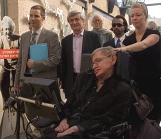 El científico Stephen Hawking visita Jerusalén