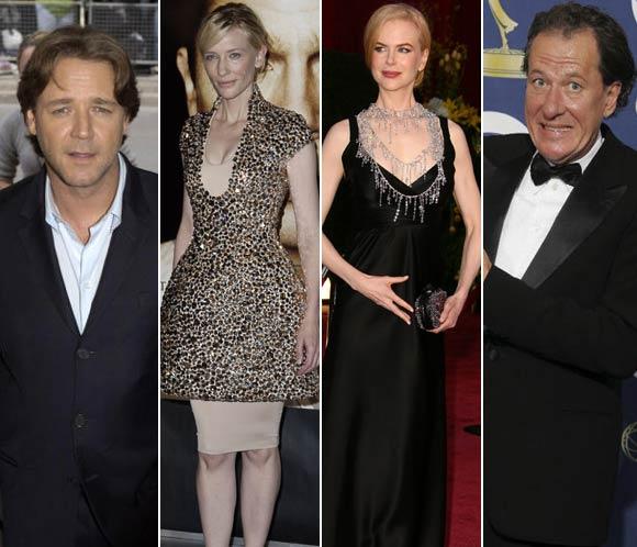 Nicole Kidman, Cate Blanchett, Geoffrey Rush y Russell Crowe tienen su propio sello