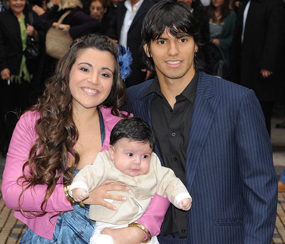 Bautizo del hijo de Sergio 'Kun' Agüero y Giannina Maradona en Buenos Aires