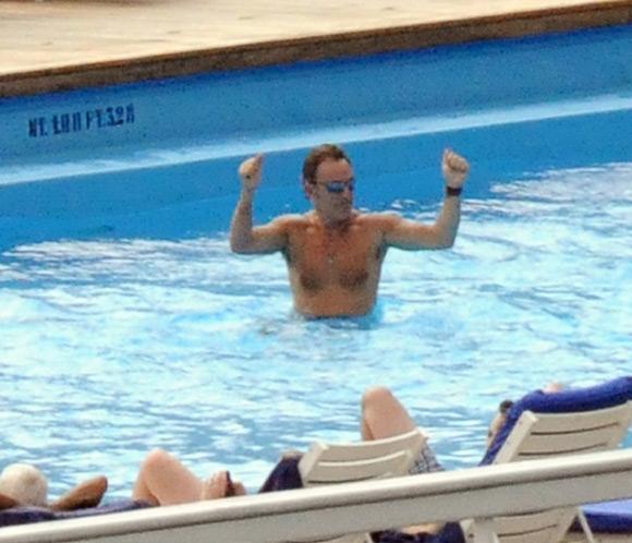 Bruce Springsteen, el 'Boss' de las piscinas