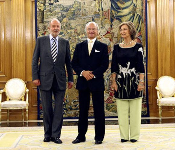Cena en el Palacio de la Zarzuela en honor al rey Carlos Gustavo de Suecia