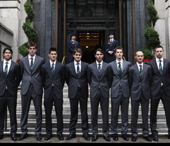 Fernando Verdasco, Roger Federer, Rafa Nadal...posan como auténticos 'gentlemen'